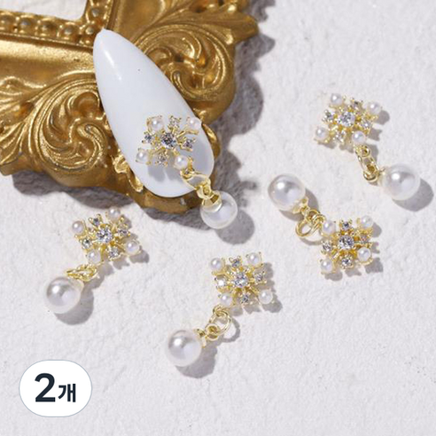 주앙오브제 다이아 네일 파츠, 2개, 18 1546