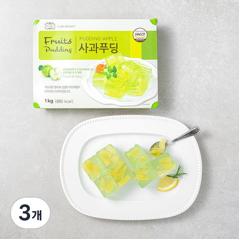 샐러드미인 사과푸딩, 1kg, 3개