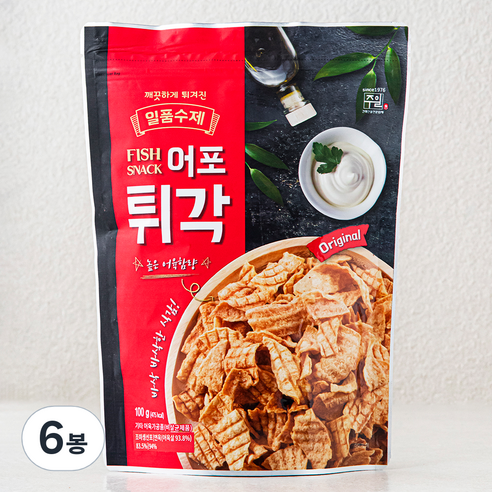 주일 일품수제 어포 튀각, 6봉, 100g