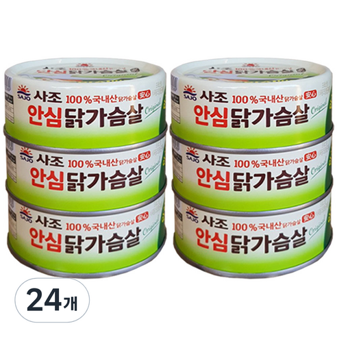 사조 안심 닭가슴살, 135g, 24개