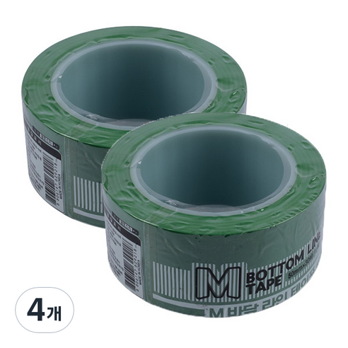 알파 M 바닥 라인 테이프 녹색 50mm, 4개