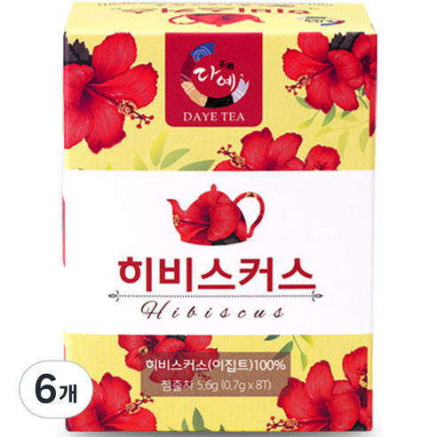 다예 히비스커스 8p, 0.7g, 8개입, 6개