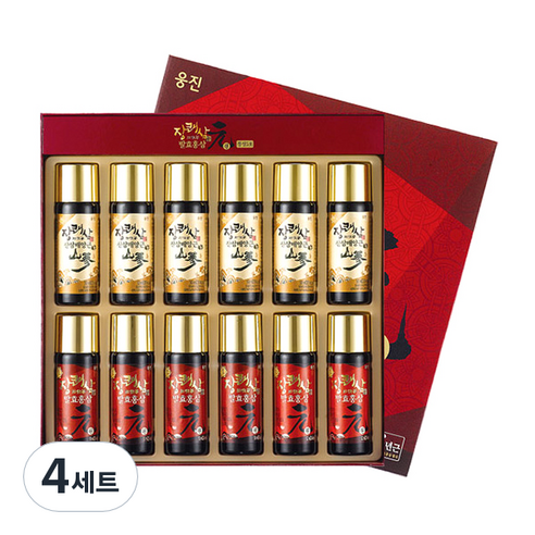 장쾌삼 원 정성 5호 발효홍삼 50ml x 6p + 산삼배양근 50ml x 6p, 600ml, 4세트