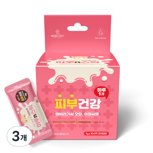 하루n스틱 고양이 영양제, 30회분, 피부/피모, 3개