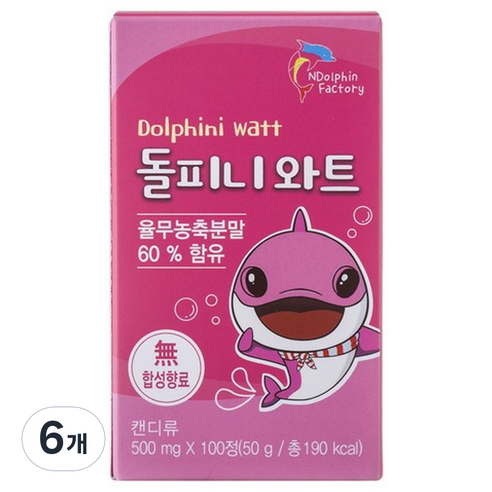 엔돌핀팩토리 돌피니 와트, 100정, 6개