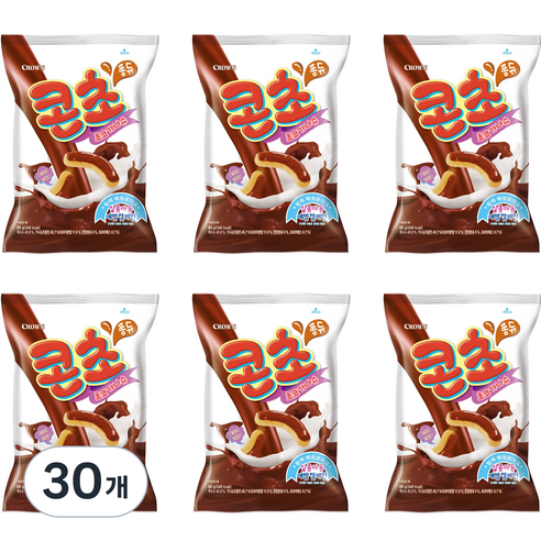 크라운 제과 크라운 콘초 66g, 30개