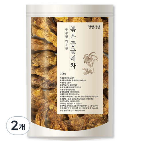 한방선생 볶은 둥굴레, 1개입, 2개, 300g