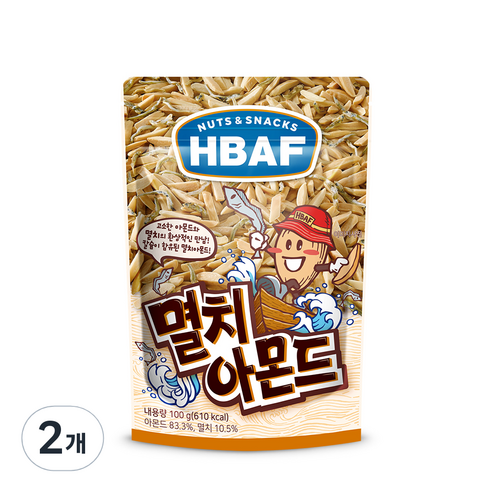 바프 멸치아몬드, 100g, 1개