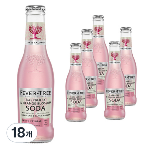 피버트리 라즈베리 오렌지 블라썸 소다, 200ml, 18개