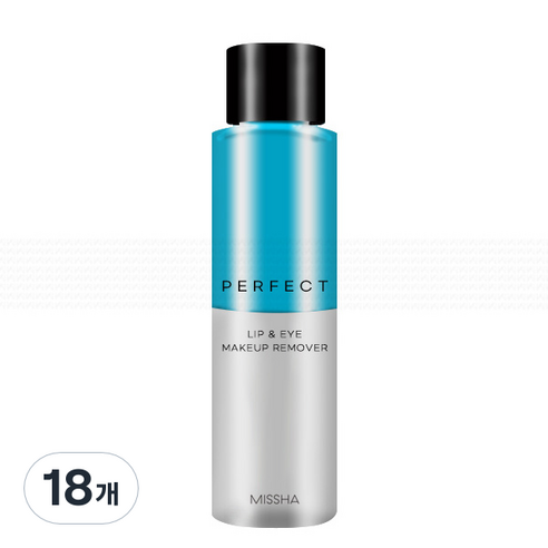 미샤 퍼펙트 립 앤 아이 리무버, 155ml, 18개