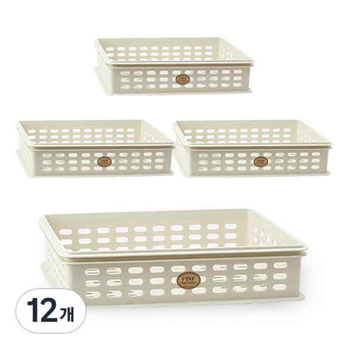 탤런트 바스켓 대 7L, 베이지, 12개