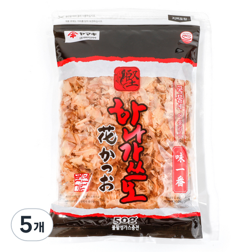 야마끼 하나 육수용 가쓰오부시, 50g, 5개
