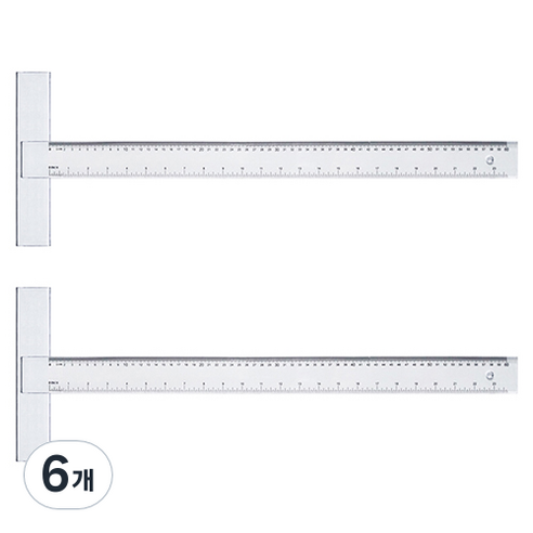 블루마토 플라스틱 T자 60cm TSP002, 혼합 색상, 6개