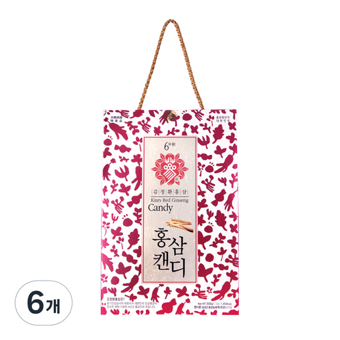 김정환홍삼 캔디 83p, 6개, 500g