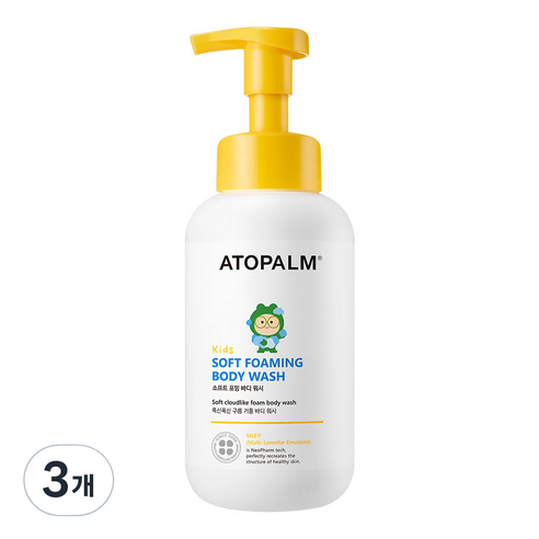 아토팜 아동용 소프트 포밍 바디워시, 3개, 460ml