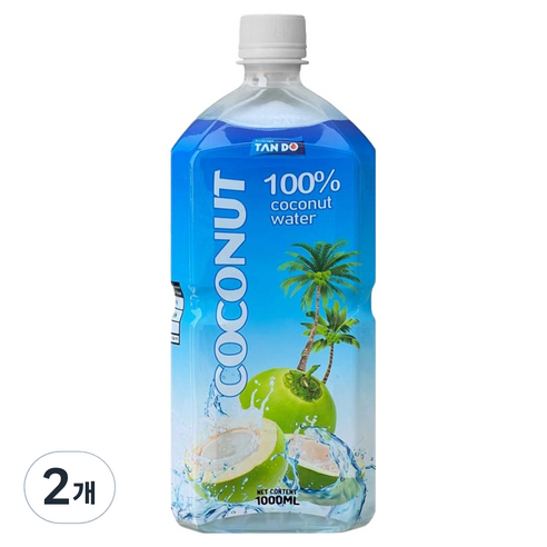 탄도 코코넛 워터, 1L, 2개