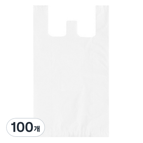 에스디 손잡이 봉투 백색, 100개, 10L