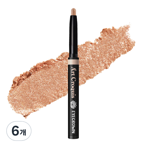 EYECROWN 아트크로키스틱 판타스틱 아이섀도, 베이비스틱, 6개
