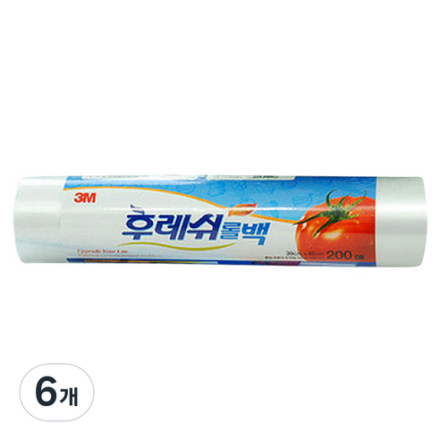 쓰리엠 후레쉬 롤백 30 x 40 cm, 대(L), 200개입, 6개