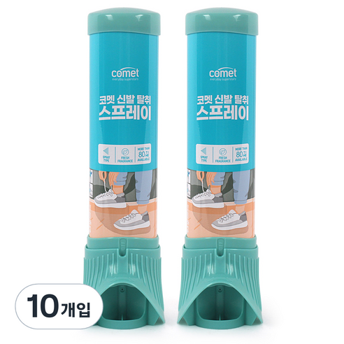 코멧 신발 탈취 스프레이, 100ml, 10개입