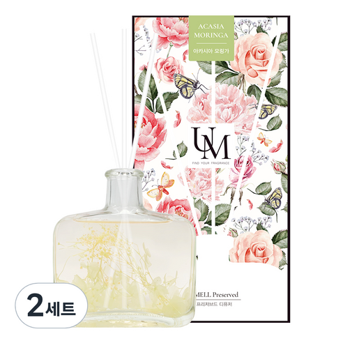 유멜 프리저브드 디퓨저 200ml, 아카시아모링가, 2세트