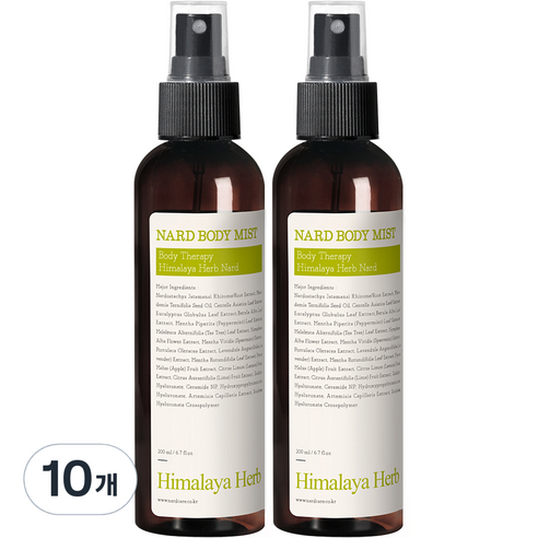 부케가르니 나드 바디미스트 레몬민트향, 200ml, 10개
