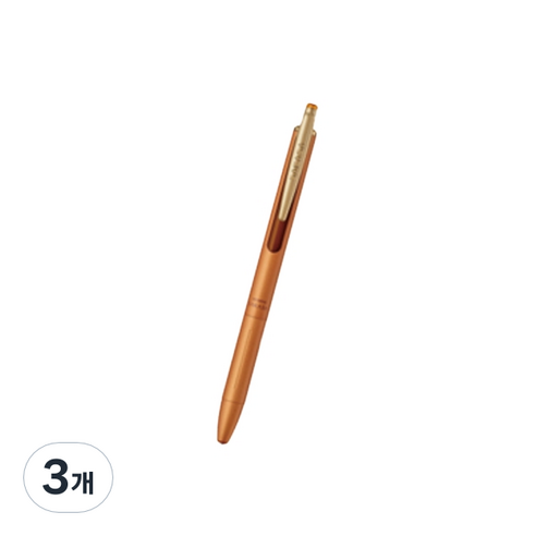 제브라 사라사 그랜드 빈티지 볼펜 0.5mm, 카멜옐로우, 3개