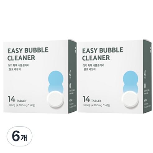 에코앤드 이지 톡톡 버블클리너 세척제, 60.2g, 6개