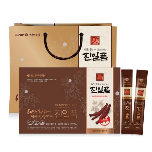 GNM자연의품격 진일품 6년근 홍삼정스틱 골드 + 쇼핑백, 10ml, 1개