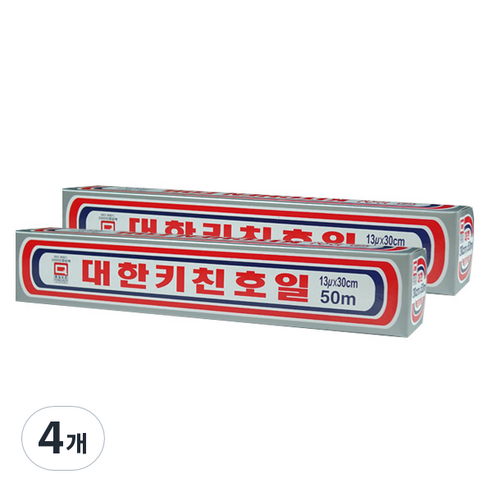 대한웰빙은박 대한키친호일, 50m, 4개