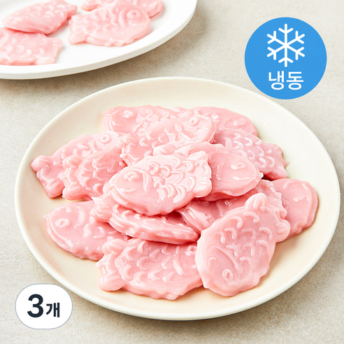키친고메 굳지않는 딸기 붕어떡 (냉동), 500g, 3개