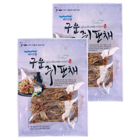바다원 구운 쥐포채, 150g, 2개
