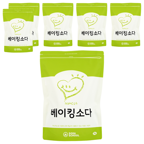 소다스쿨 베이킹소다 대용량, 3kg, 6개