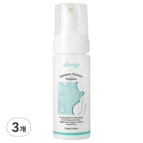 알롱 인티메이트 클린저 임신부용 청결제, 150ml, 3개