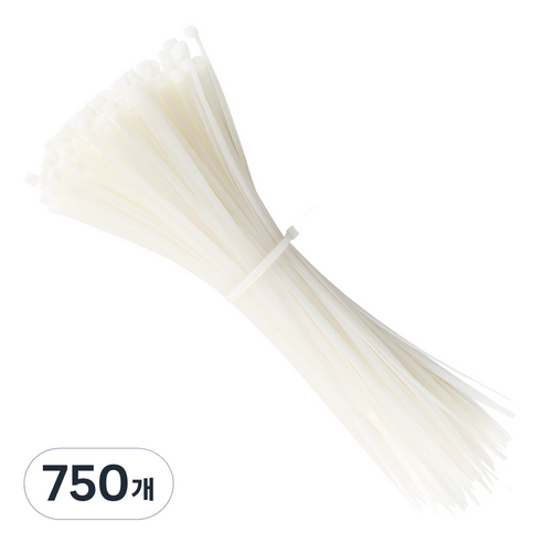 아이메이트 케이블타이, 750개, 화이트