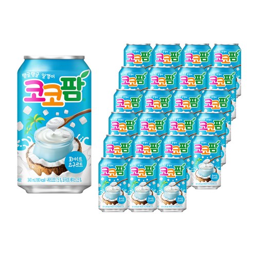 코코팜 화이트 요구르트, 340ml, 24개