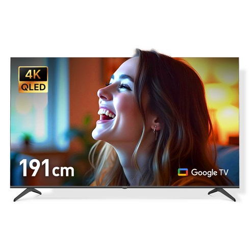 프리즘코리아 4K UHD QLED 구글 5 AI DLG120Hz 스마트TV, 189.2cm(75인치), CP75G5Q, 벽걸이형, 방문설치