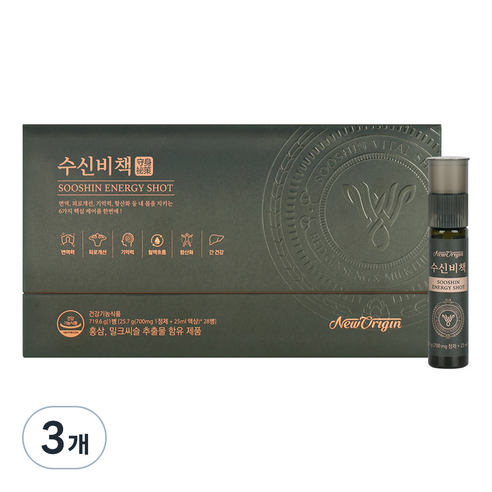 유한건강생활 뉴오리진 수신비책 770.7g, 3개