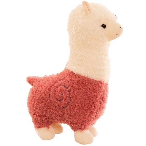 네이처타임즈 복슬복슬 알파카 인형, 핑크, 46cm