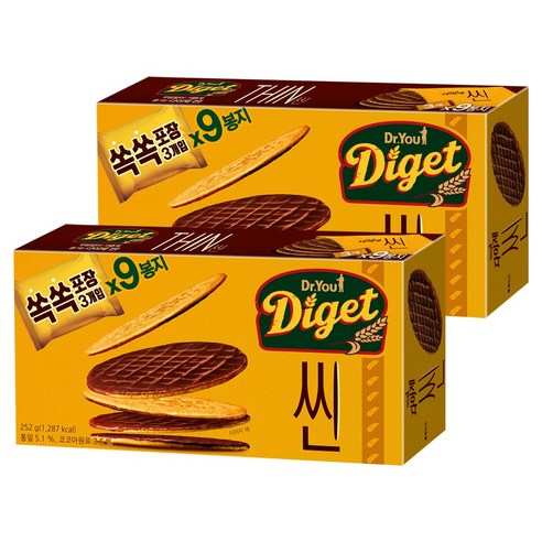 오리온 다이제 씬, 252g, 2개