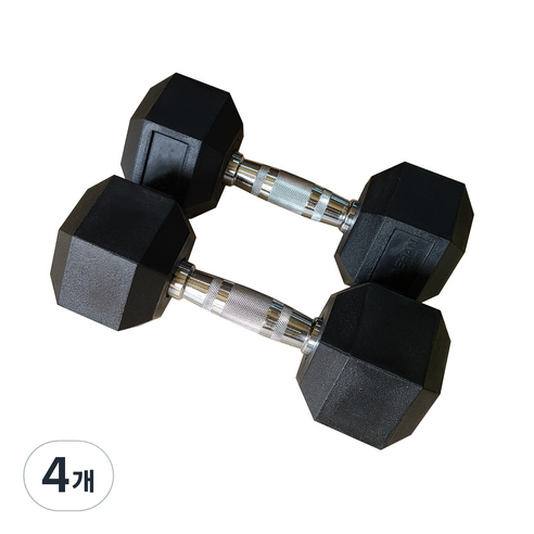 대한스포츠 PEV 육각 아령, 3kg, 4개