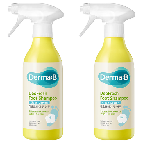 더마비 데오프레쉬 풋 샴푸 클린코튼향, 1개입, 2개, 400ml