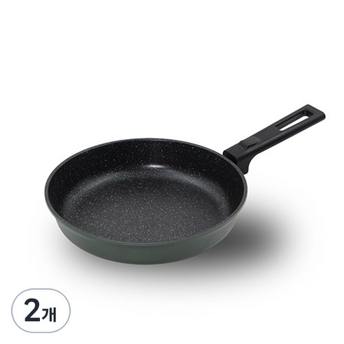 키친아트 쿠킹파파 마블코팅 프라이팬, 2개, 24cm