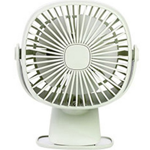 애니클리어 클립형 충전식 LED 램프 휴대용 선풍기 PDB-MF70, 그린