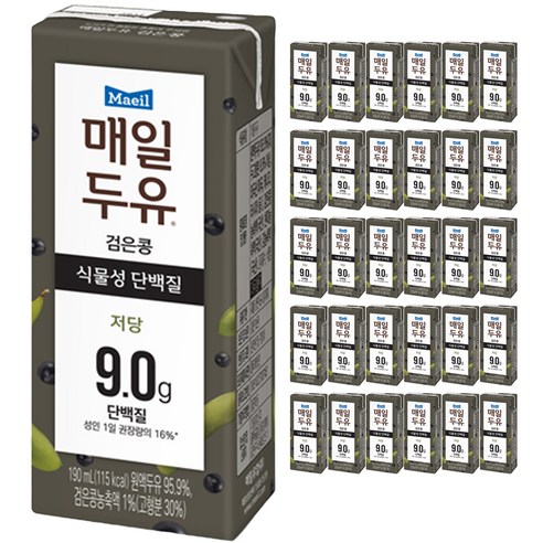 매일유업 매일두유 검은콩, 190ml, 36개