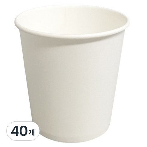 생활을그리다 무인쇄 종이컵 185ml 50p, 40개