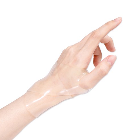   바디프로 남녀공용 임산부 실리콘 손목보호대 투명, 2개
