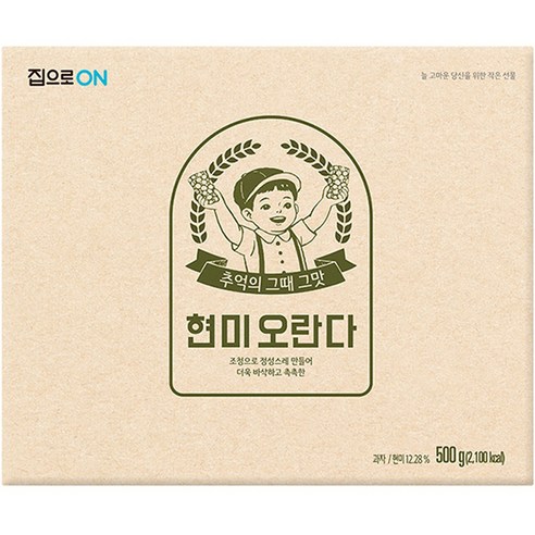 청정원 추억의 전통강정 집으로ON 현미오란다 20p 500g, 1개