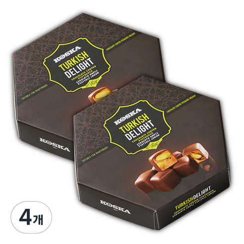 코스카 초콜릿 코티드 터키쉬딜라이트 피스타치오, 140g, 4개