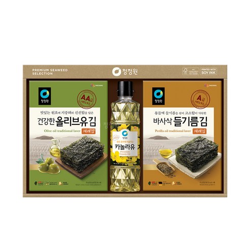 청정원 재래김 고급유 혼합 2호, 1세트
